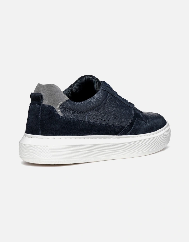 U DEIVEN Leather/Suede Men's Navy Trainers