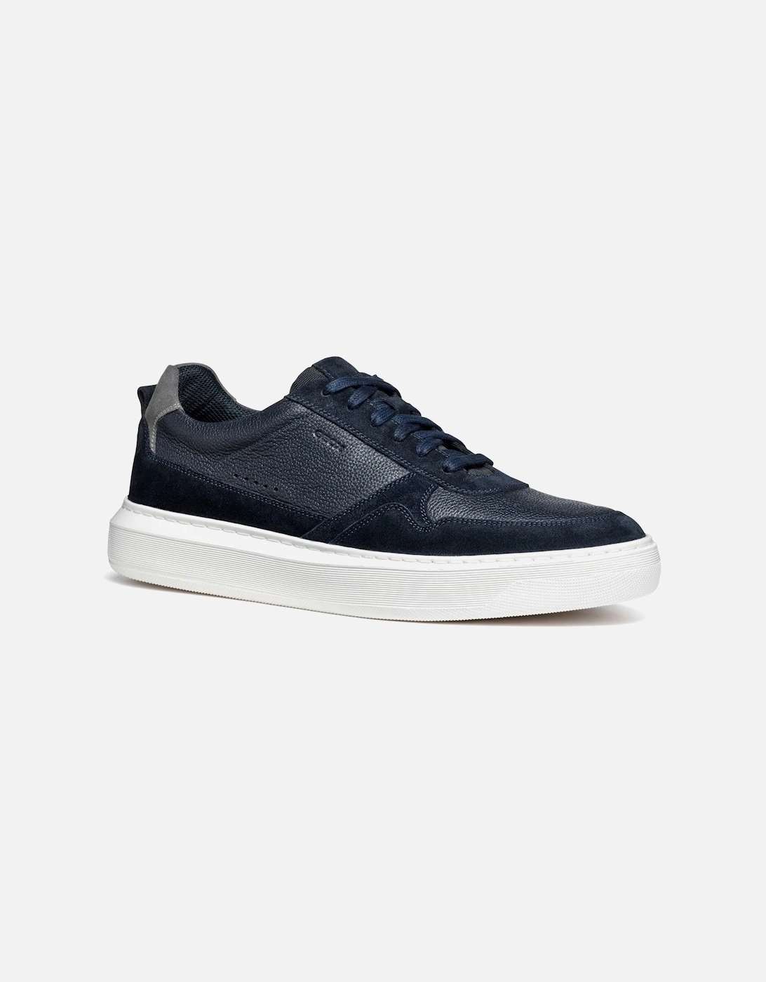 U DEIVEN Leather/Suede Men's Navy Trainers, 7 of 6