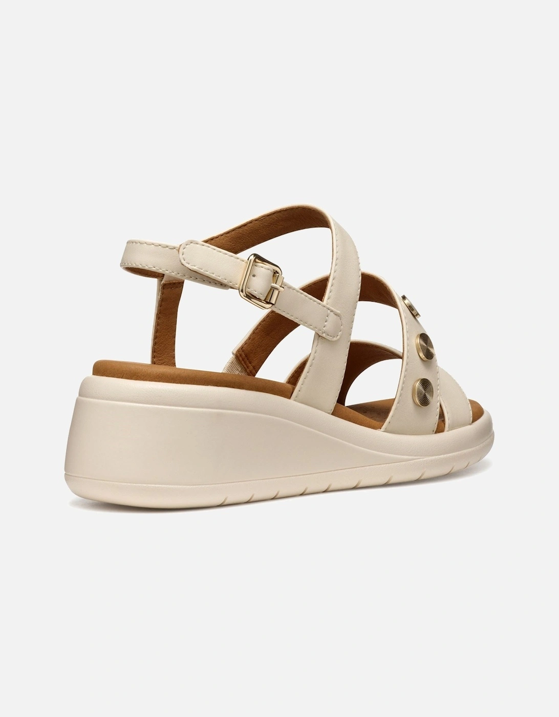 D MELICONIA Synthetic Polyurethane Women's Papyrus Wedges