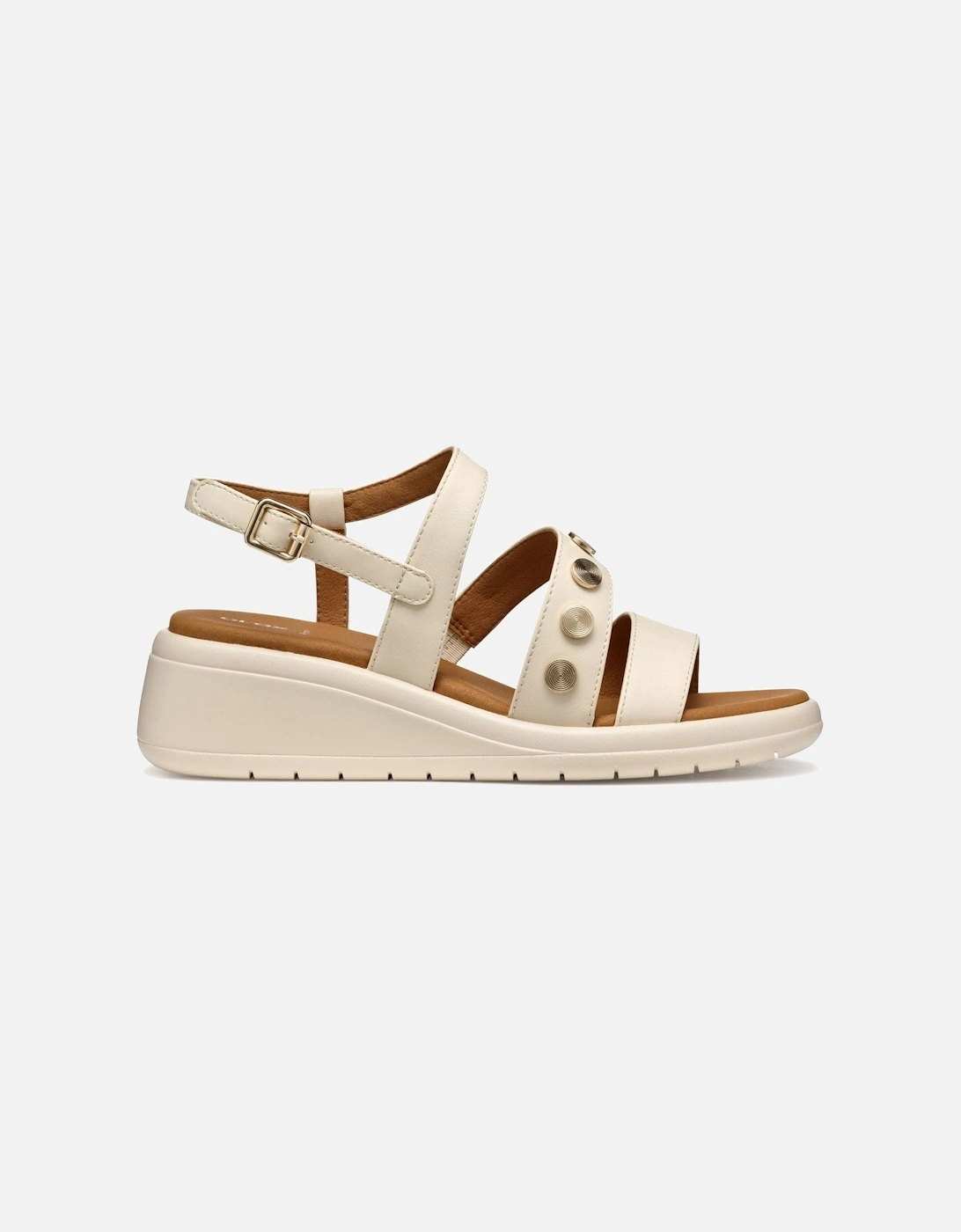 D MELICONIA Synthetic Polyurethane Women's Papyrus Wedges