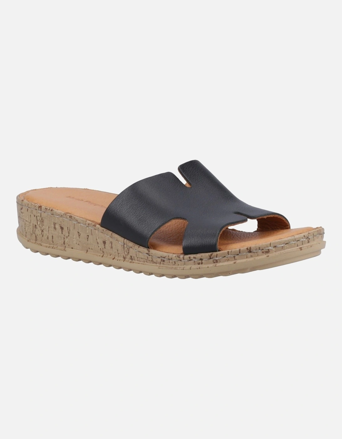 Eloise Leather Women's Black Sandals, 5 of 4