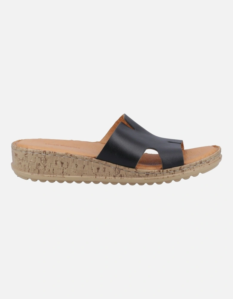 Eloise Leather Women's Black Sandals