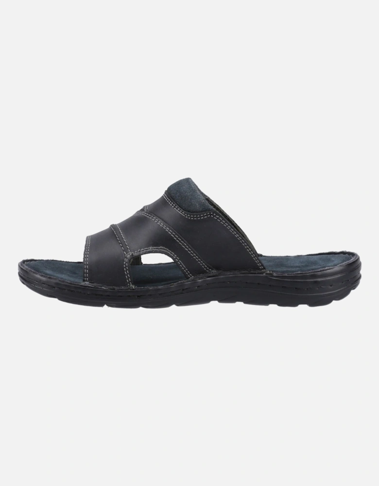 Archer Leather Men's Black Sandals