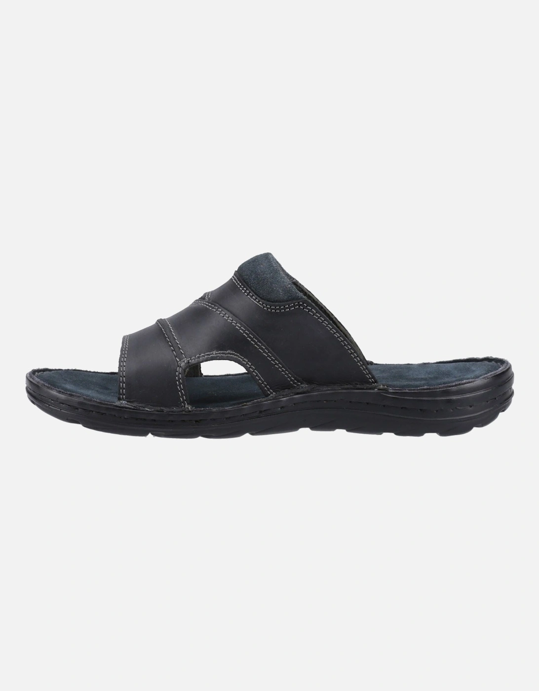 Archer Leather Men's Black Sandals
