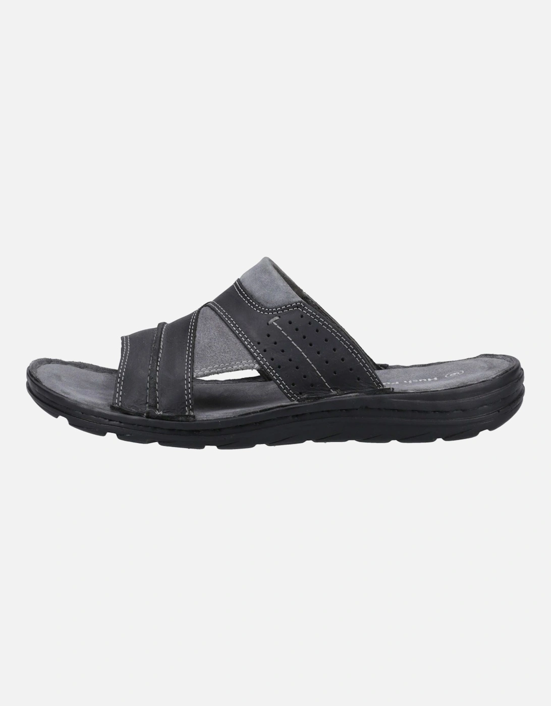 Archer Leather Men's Black Sandals