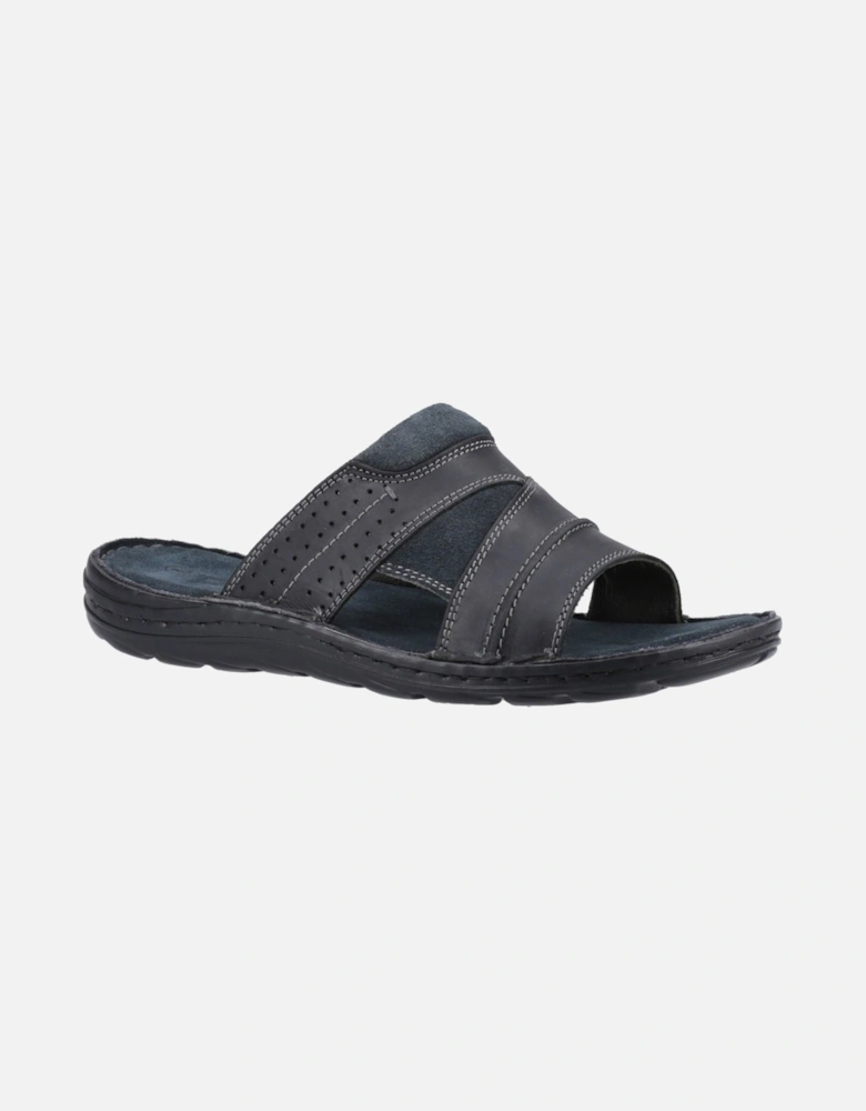 Archer Leather Men's Black Sandals