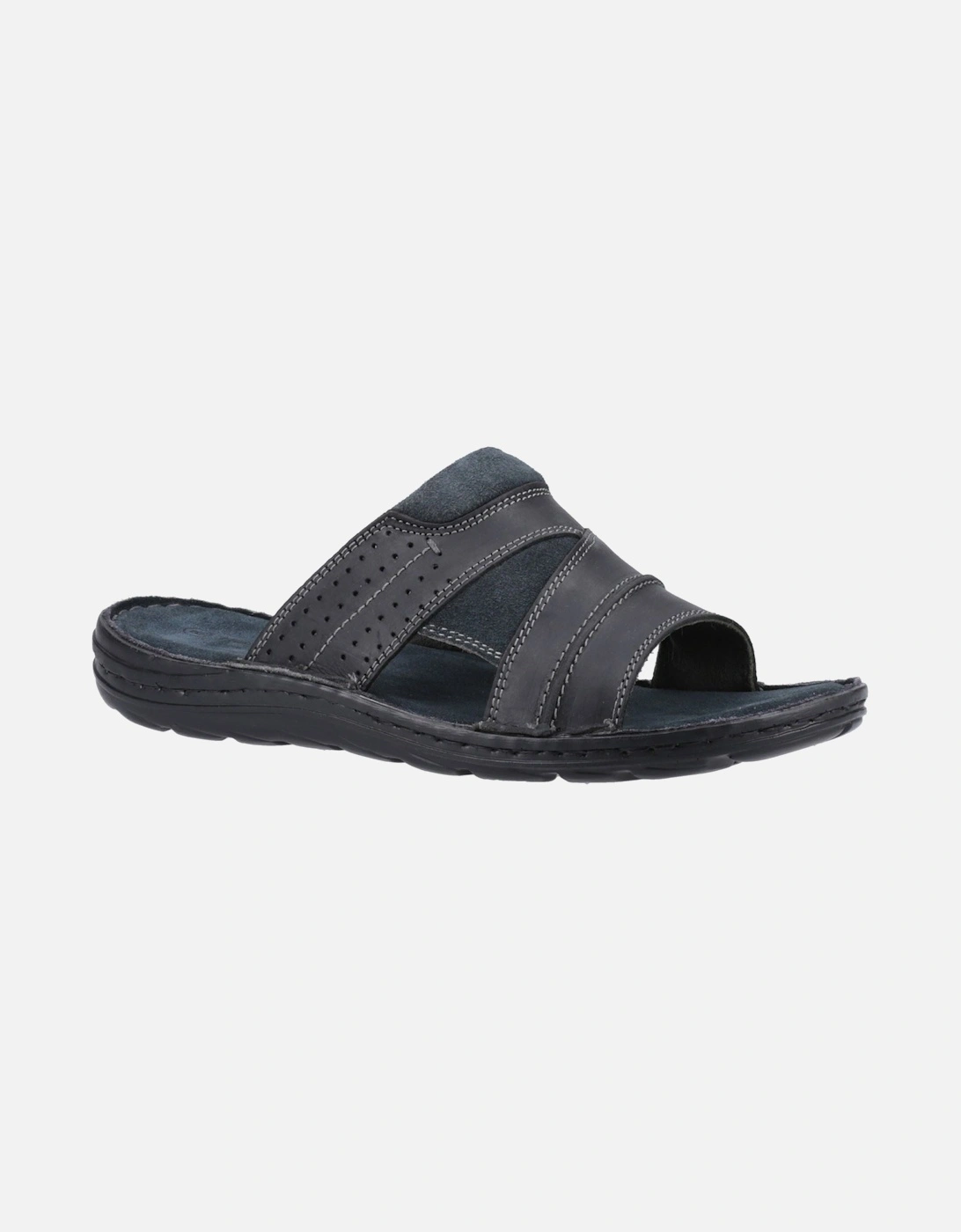 Hush Puppies Men's Hush Puppies Archer Leather Men's Black Sandals