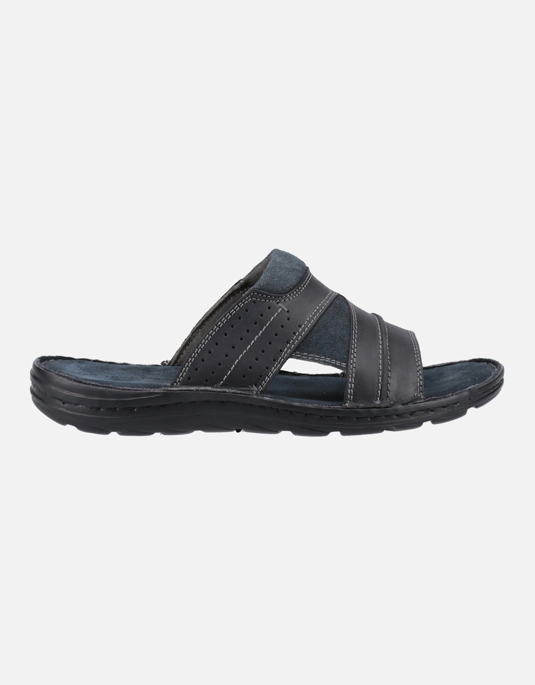 Archer Leather Men's Black Sandals