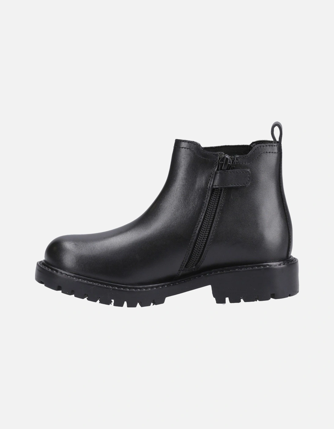 Ariella Chelsea Leather Girls's Black Boots