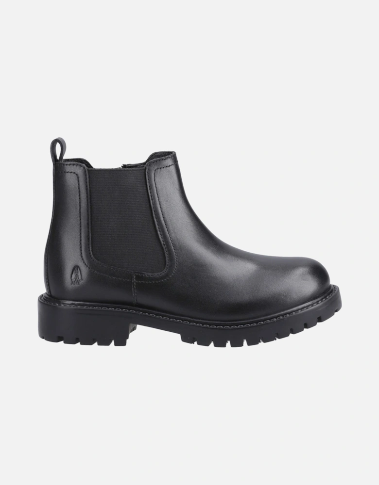 Ariella Chelsea Leather Girls's Black Boots