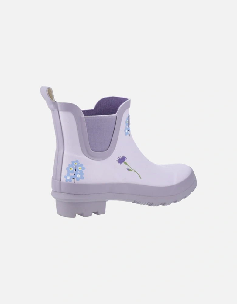 Wildflower Ankle Rubber Women's Lilac Wellington Boots