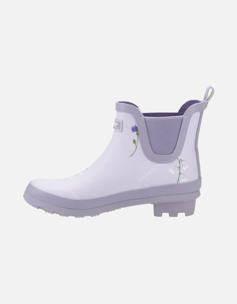 Wildflower Ankle Rubber Women's Lilac Wellington Boots