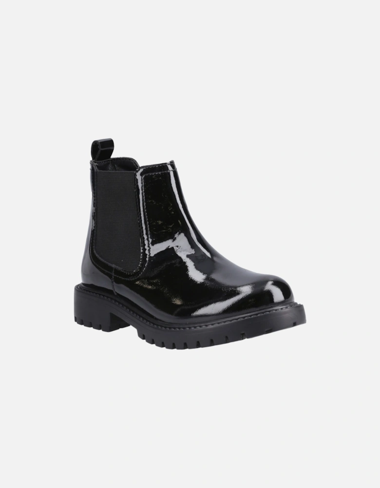 Ariella Chelsea Leather Girls's Black Boots