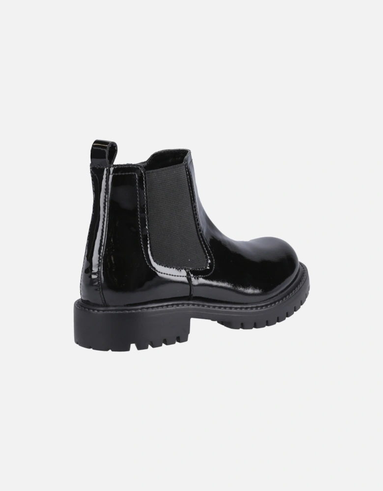 Ariella Chelsea Leather Girls's Black Boots