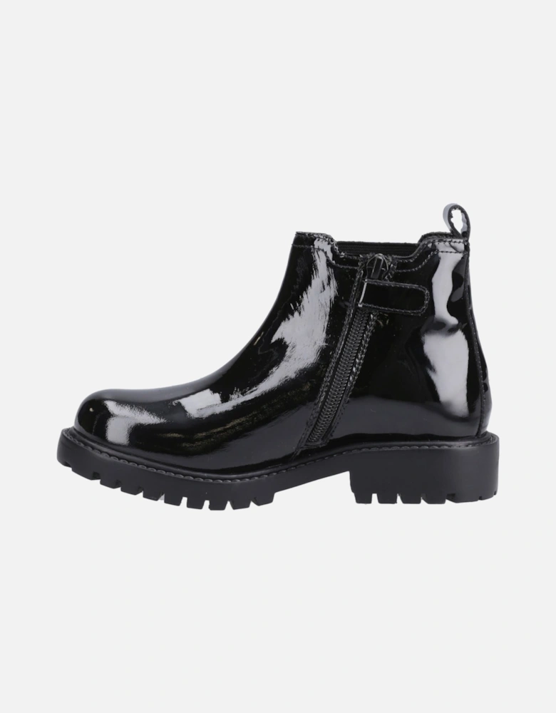 Ariella Chelsea Leather Girls's Black Boots