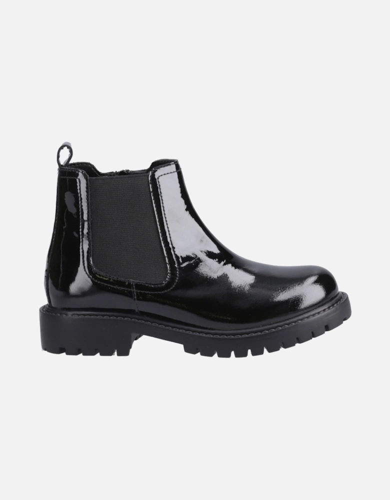 Ariella Chelsea Leather Girls's Black Boots