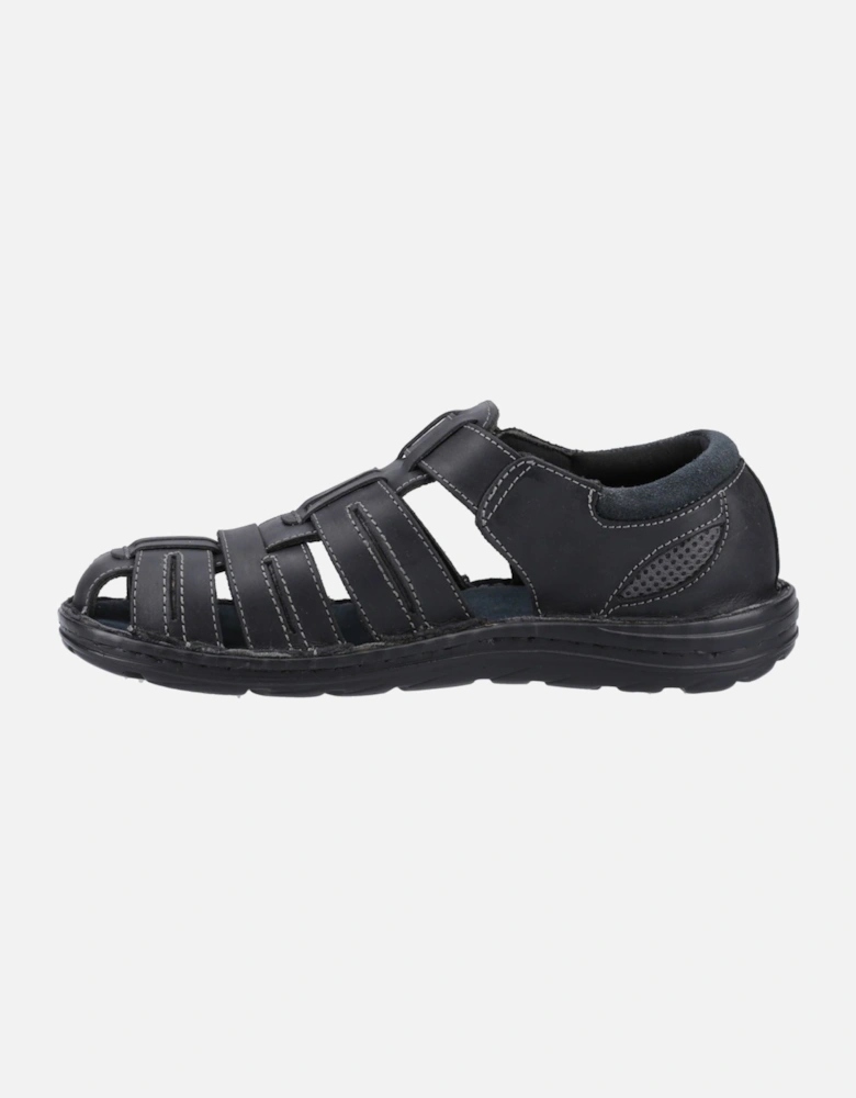 Albert Leather Men's Black Sandals