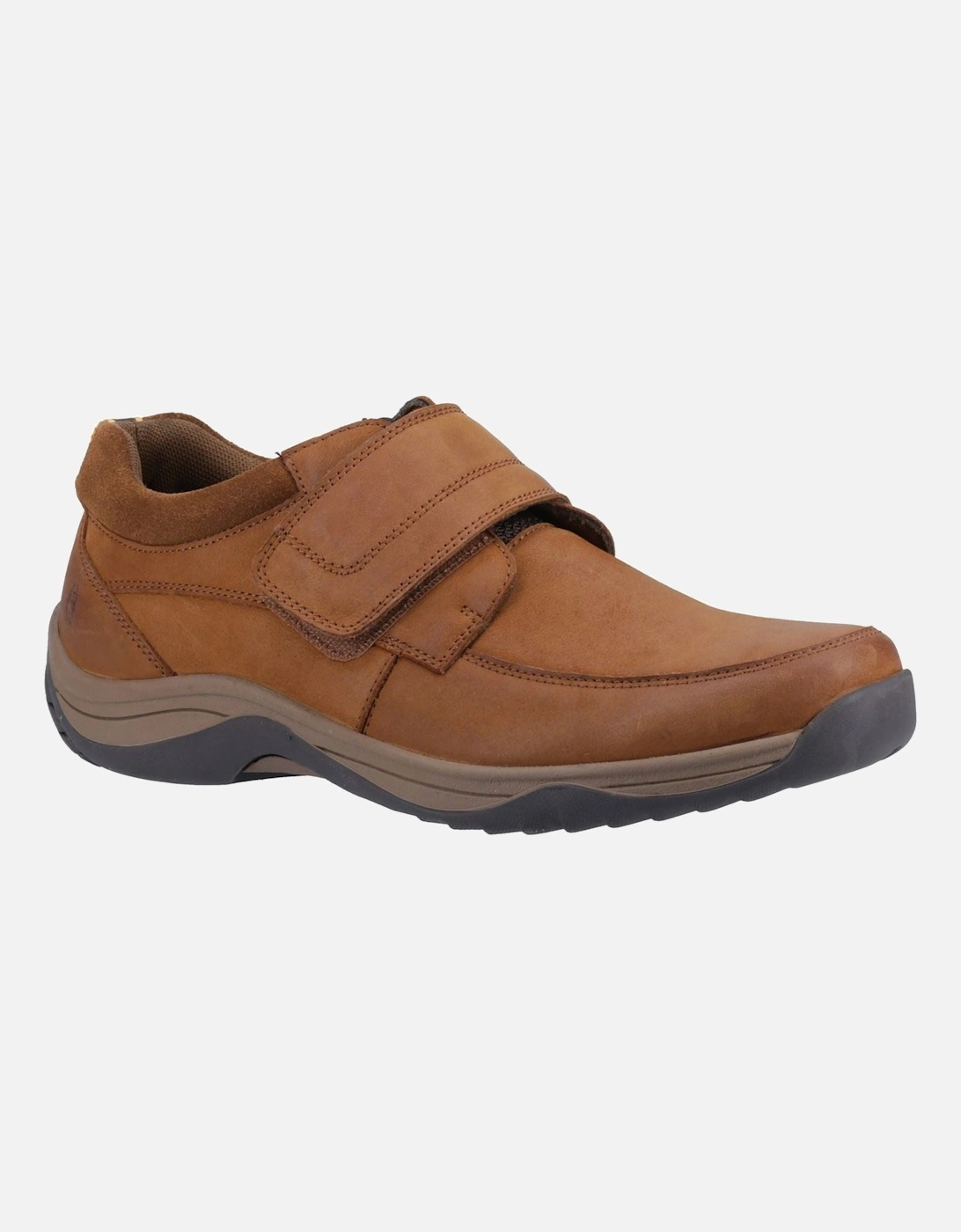 Douglas Leather Men's Tan Nubuck Moccasins Shoes, 6 of 5