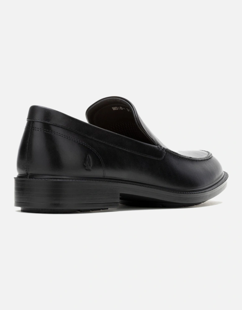Banker Leather Men's Black Lace-Up Shoes