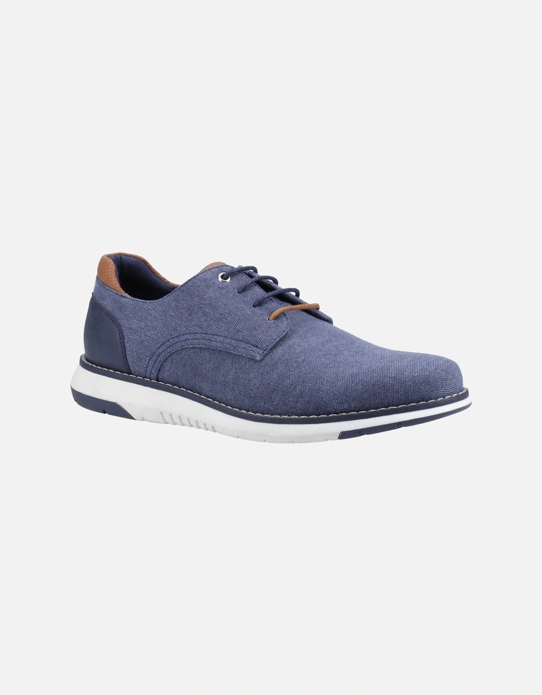 Bruce Canvas Men's Navy Lace-Up Shoes, 5 of 4