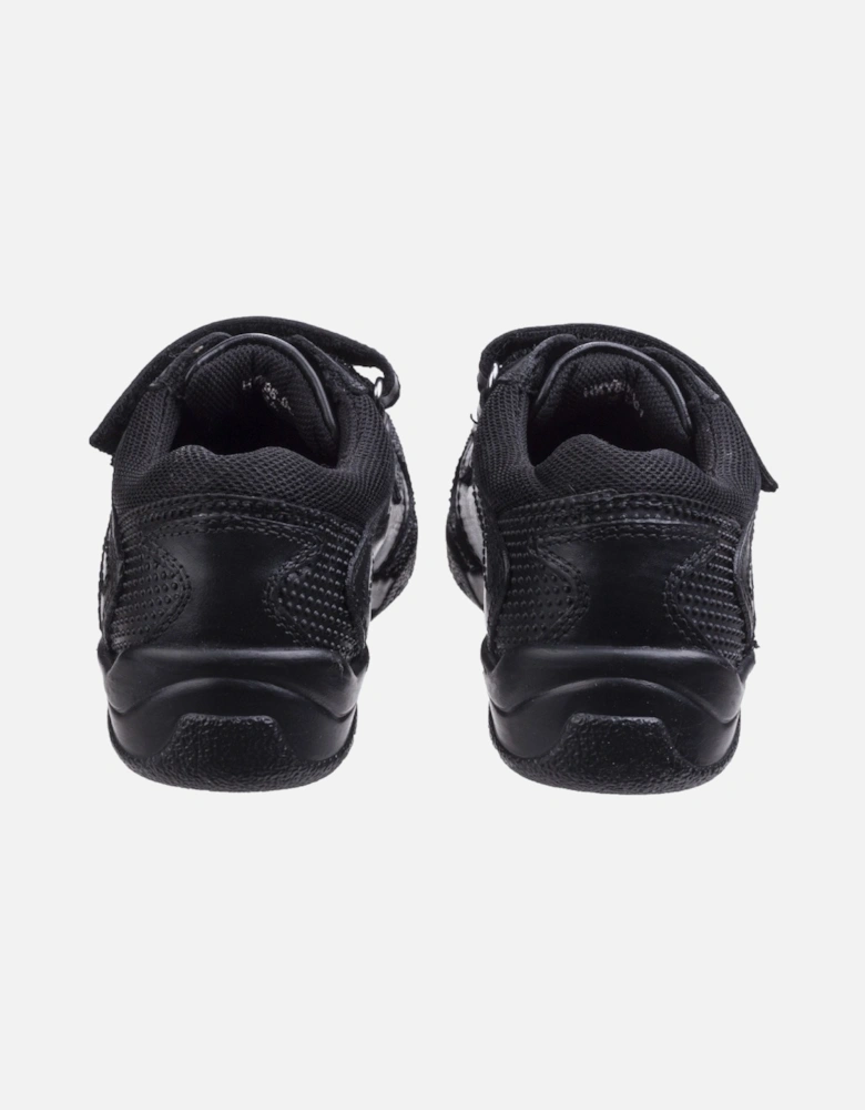 Jezza Senior Leather Boys's Black Loafers