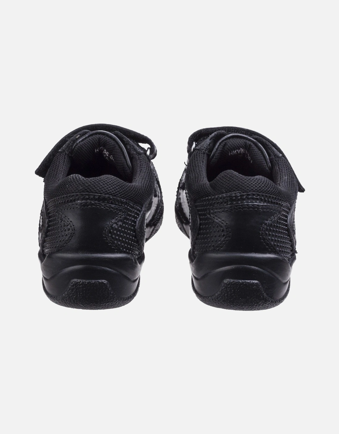 Jezza Senior Leather Boys's Black Loafers