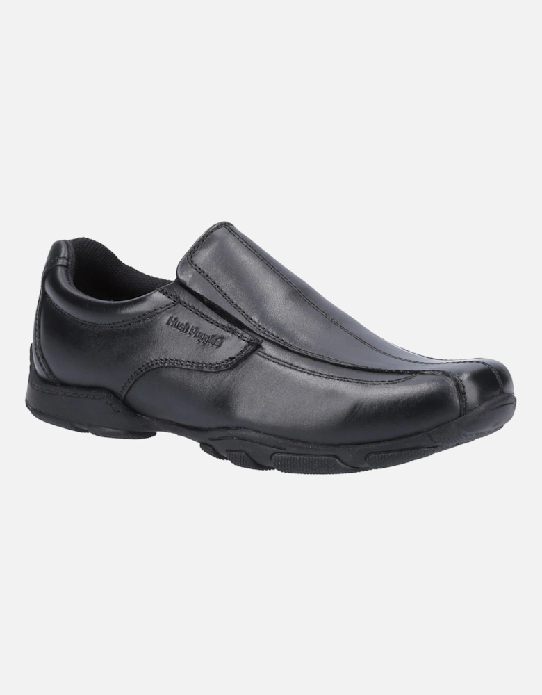 Elijah Senior Leather Boys's Black Loafers