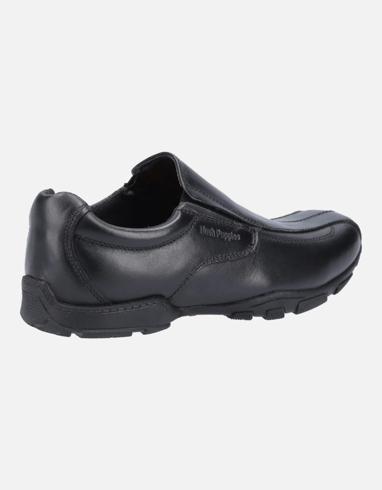 Elijah Senior Leather Boys's Black Loafers