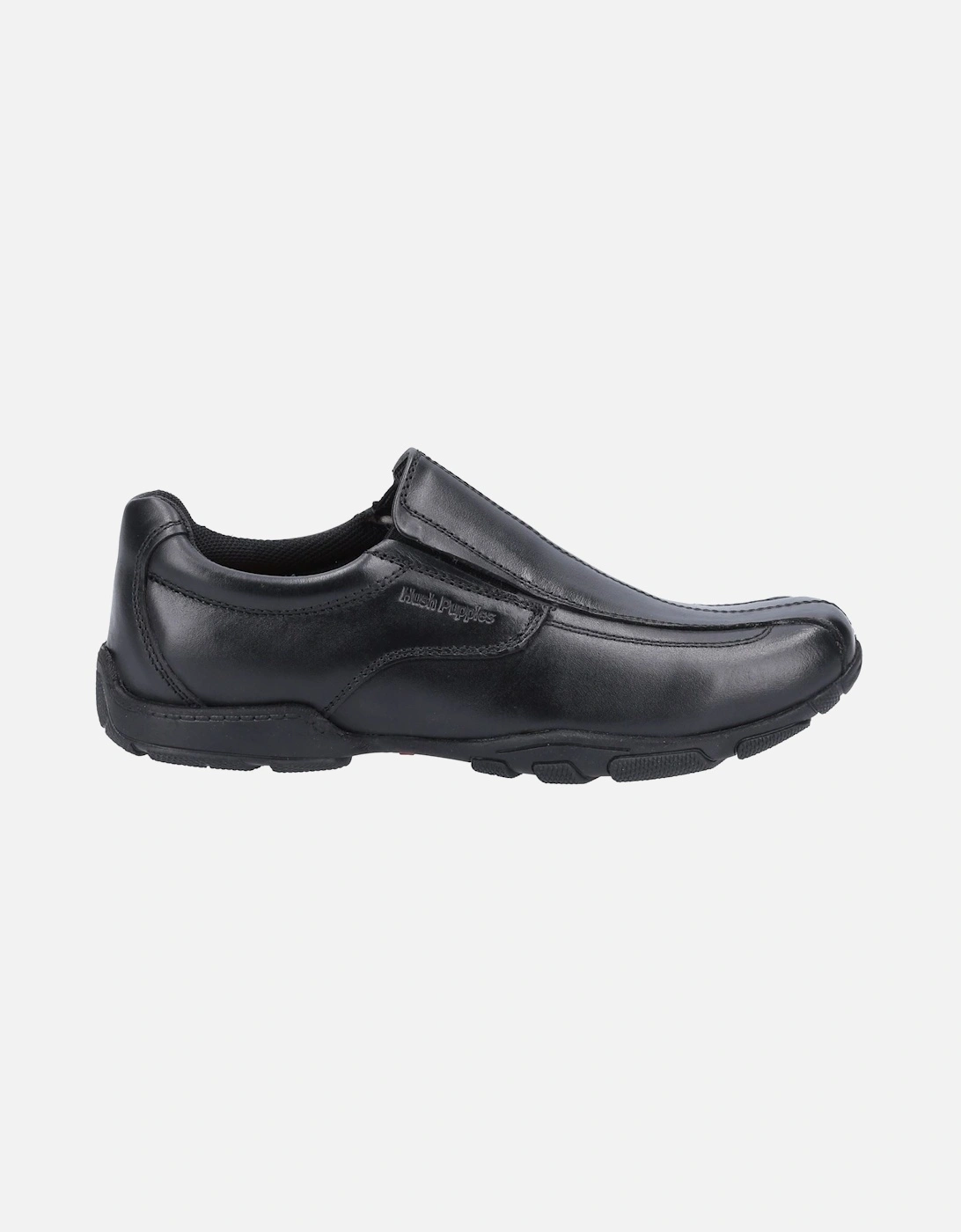 Elijah Senior Leather Boys's Black Loafers