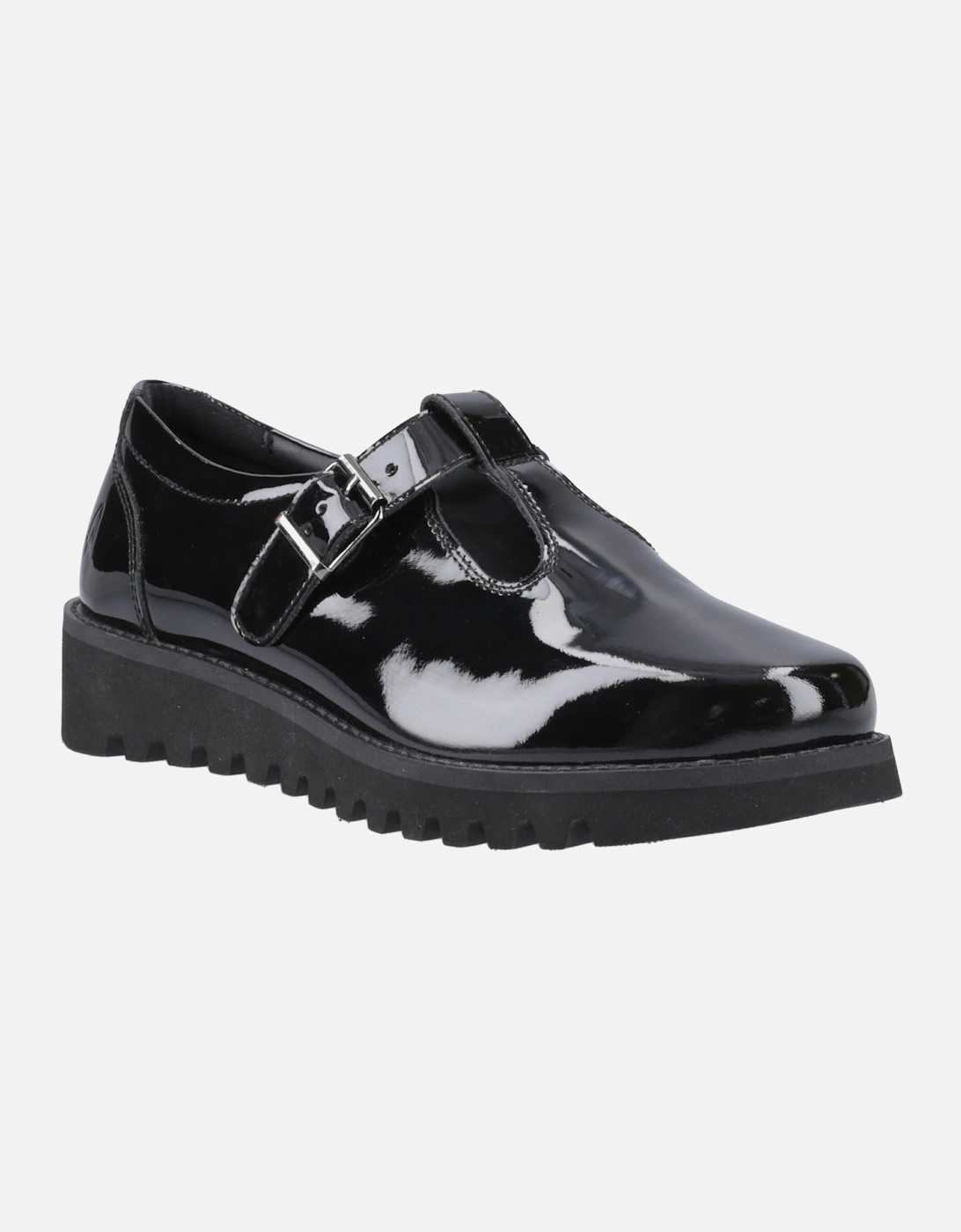 Florrie T-Bar Leather Girls's Black Shoes, 6 of 5