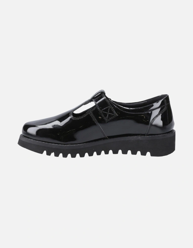Florrie T-Bar Leather Girls's Black Shoes