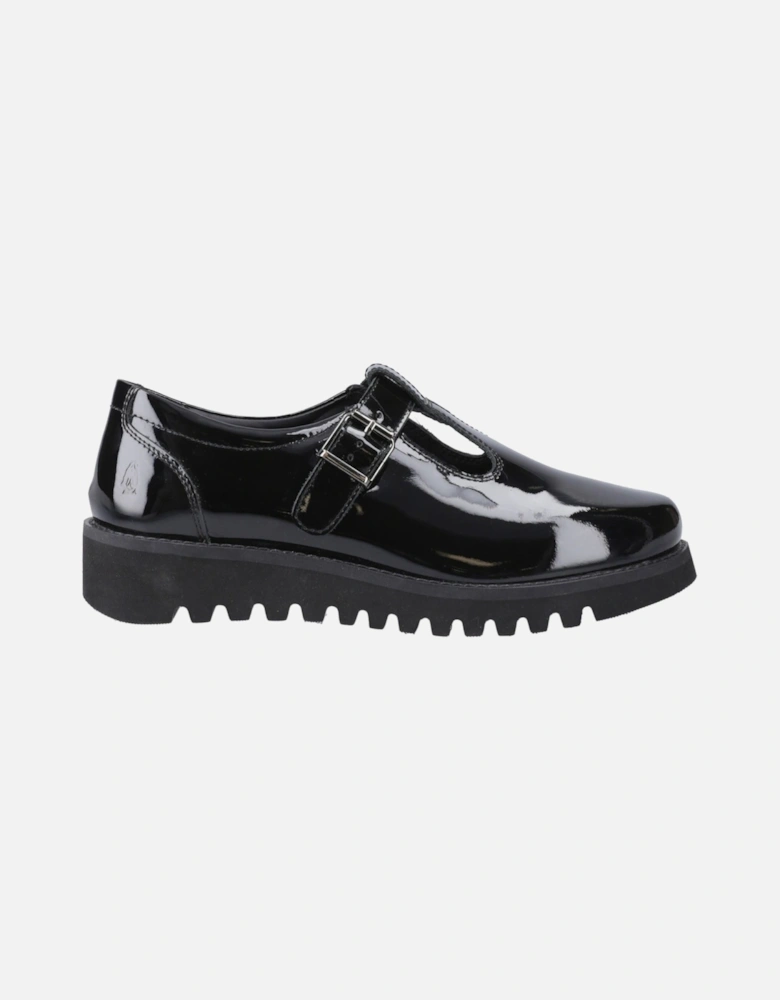 Florrie T-Bar Leather Girls's Black Shoes