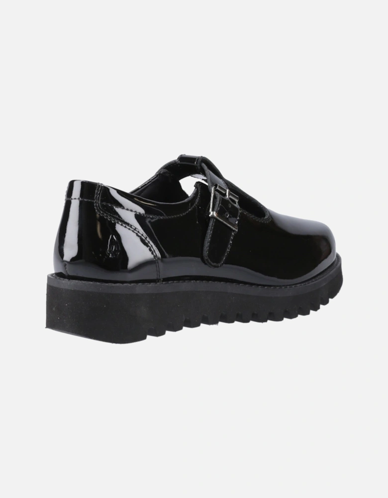 Florrie T-Bar Leather Girls's Black Shoes
