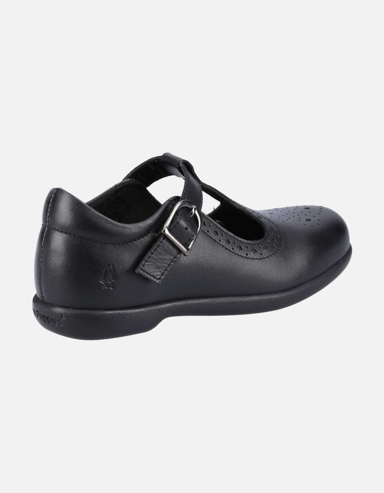 Britney JNR Leather Girls's Black Shoes