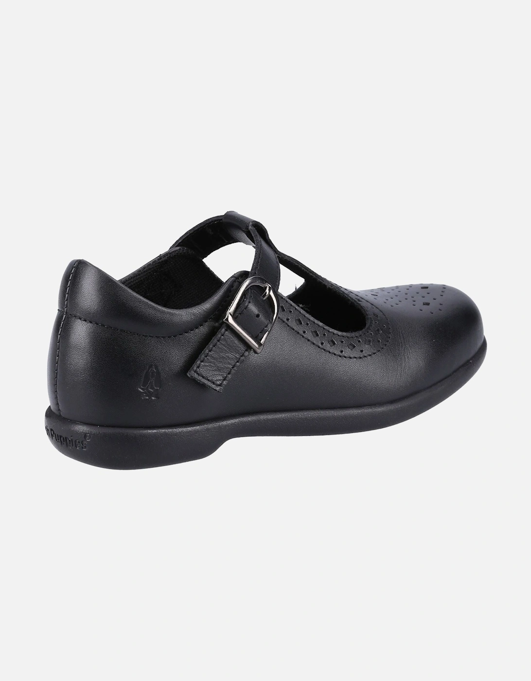 Britney JNR Leather Girls's Black Shoes