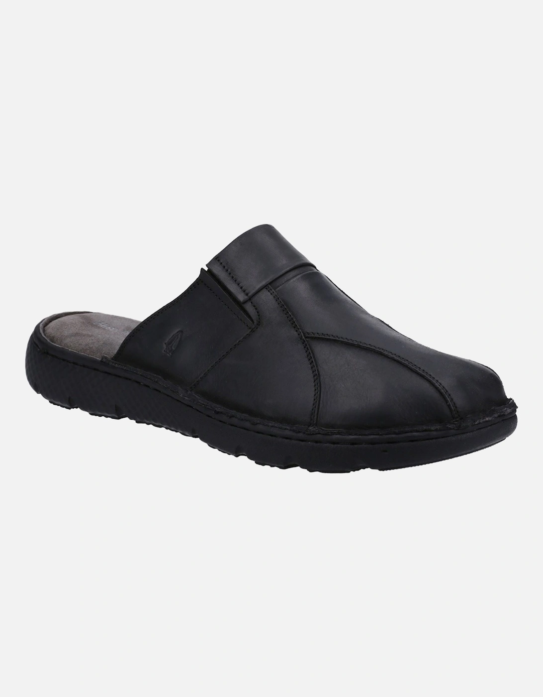 Hush Puppies Men's Hush Puppies Carson Leather Men's Black Mules