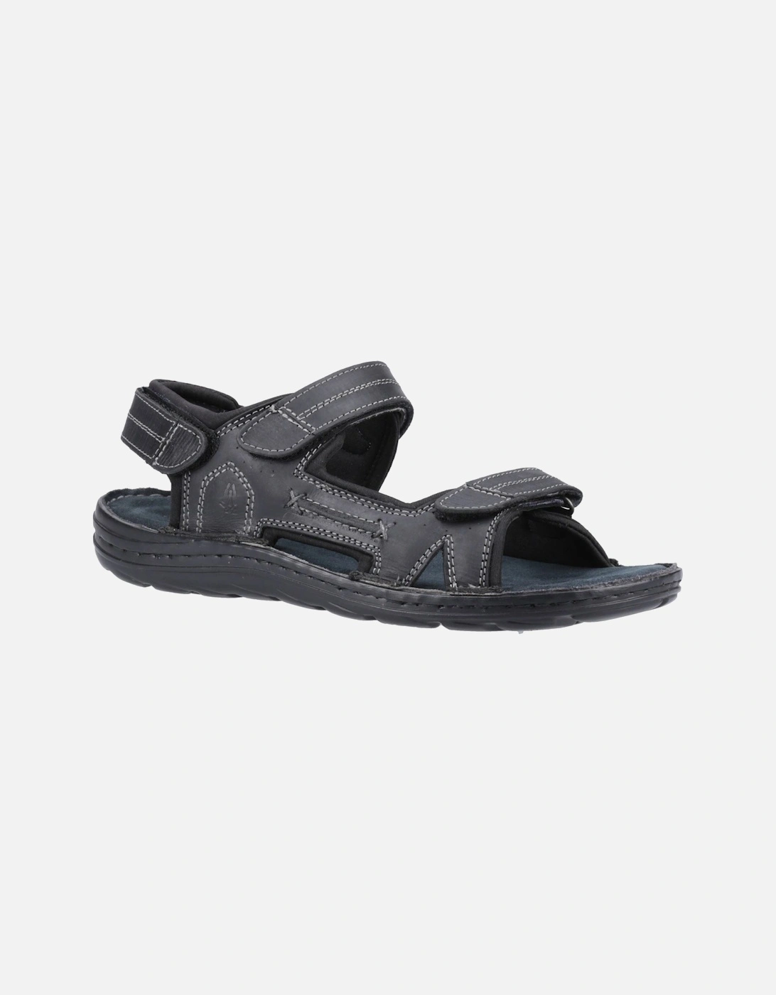 Hush Puppies Men's Hush Puppies Alistair Leather Men's Black Sandals