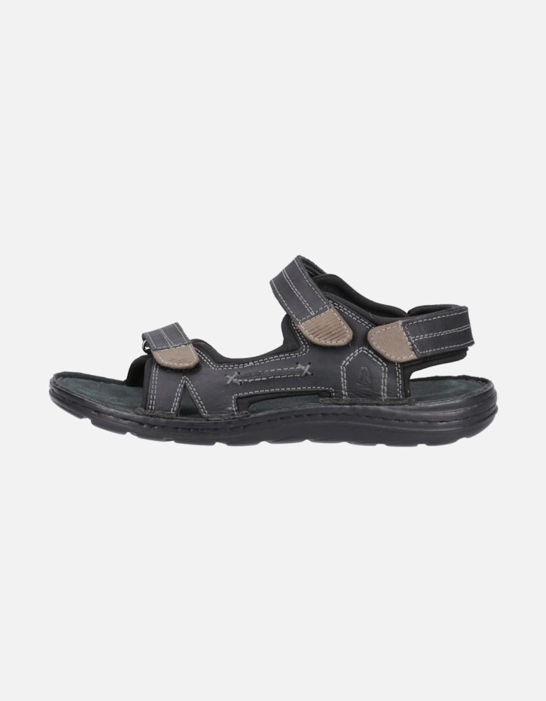 Alistair Leather Men's Black Sandals
