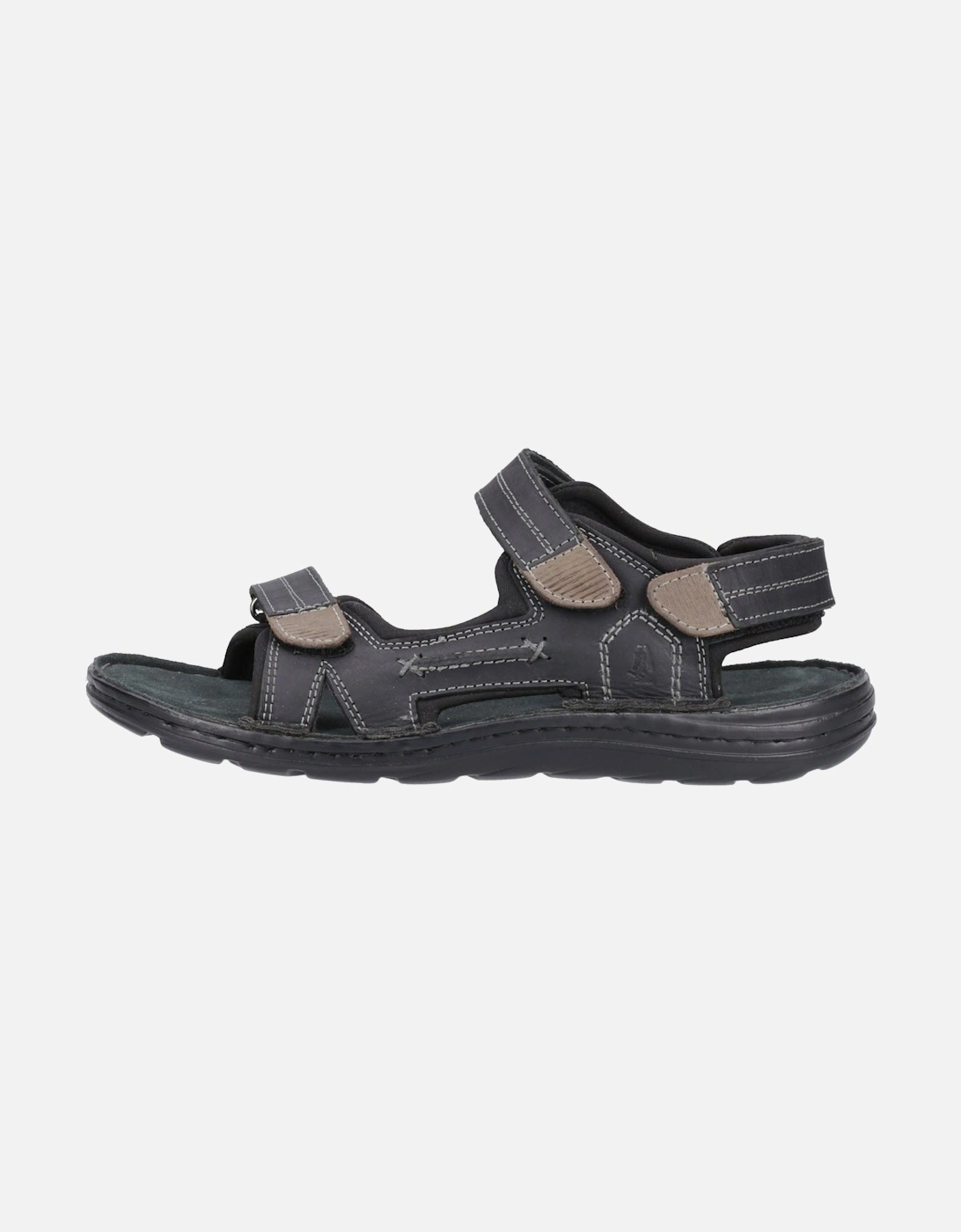 Alistair Leather Men's Black Sandals