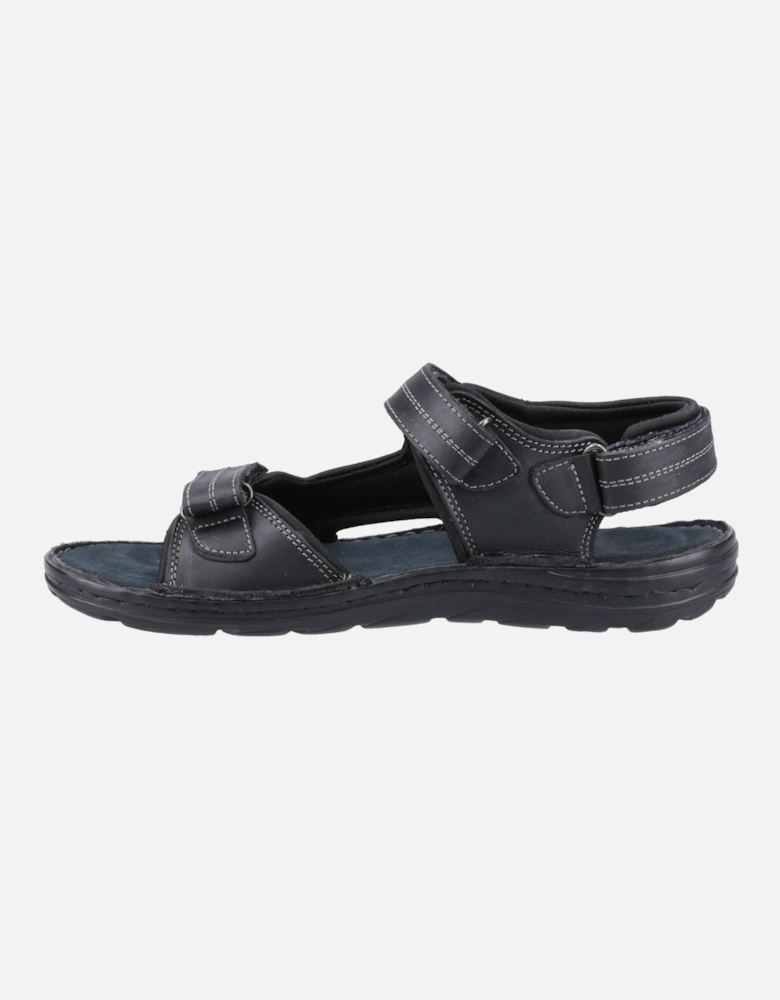 Alistair Leather Men's Black Sandals
