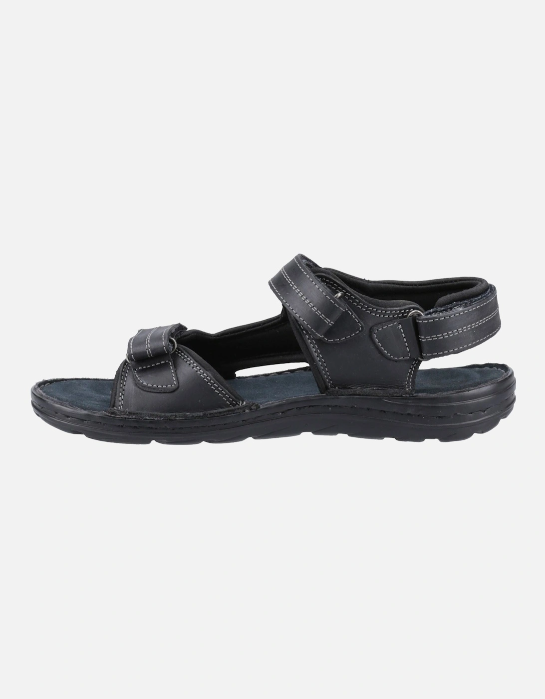 Alistair Leather Men's Black Sandals