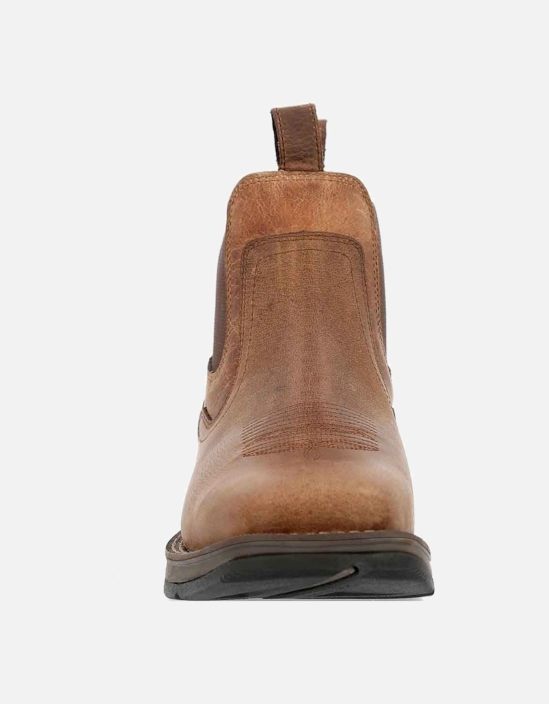 Red Dirt Rebel Leather Men's Old Town Brown/Tan Ankle Boots