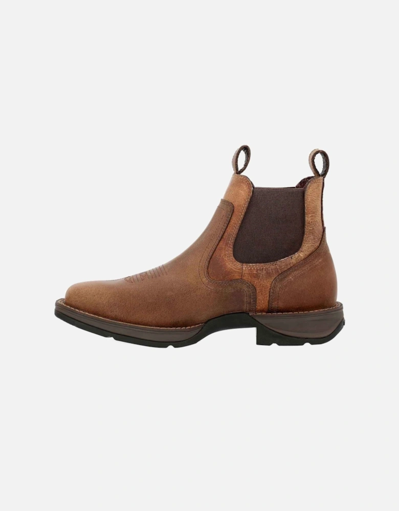 Red Dirt Rebel Leather Men's Old Town Brown/Tan Ankle Boots