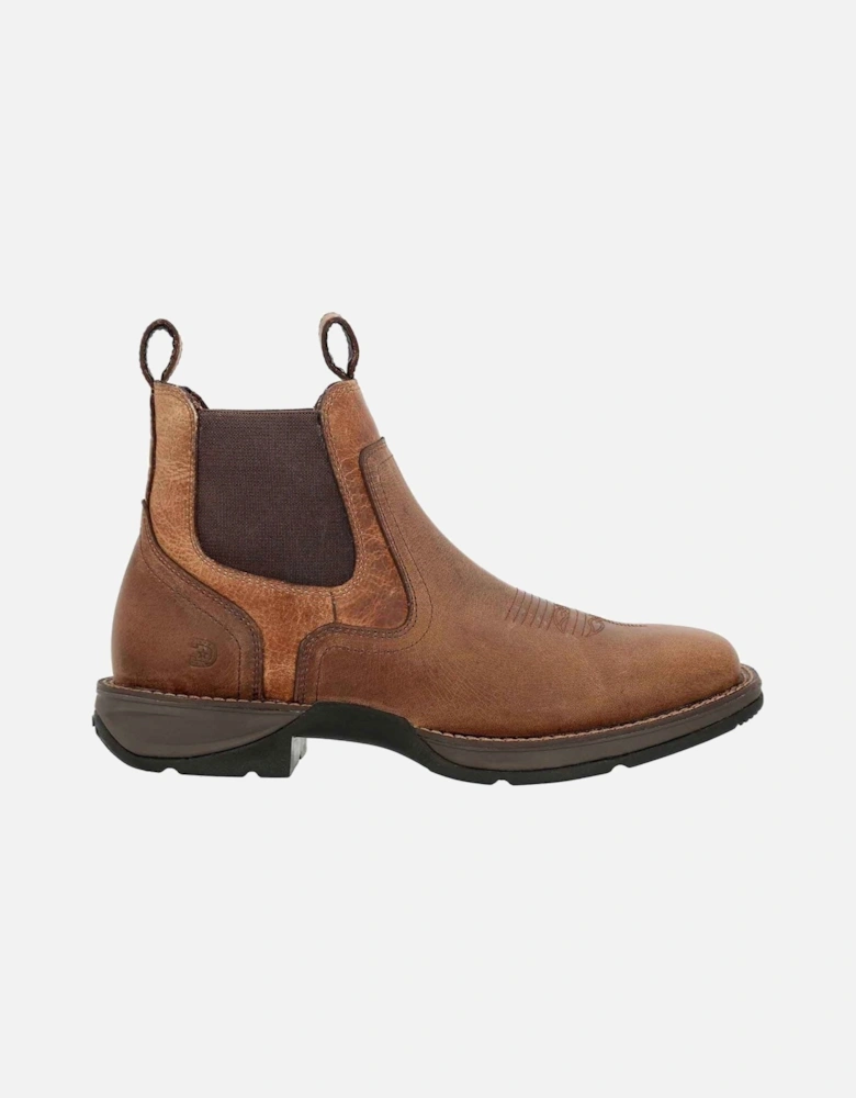 Red Dirt Rebel Leather Men's Old Town Brown/Tan Ankle Boots