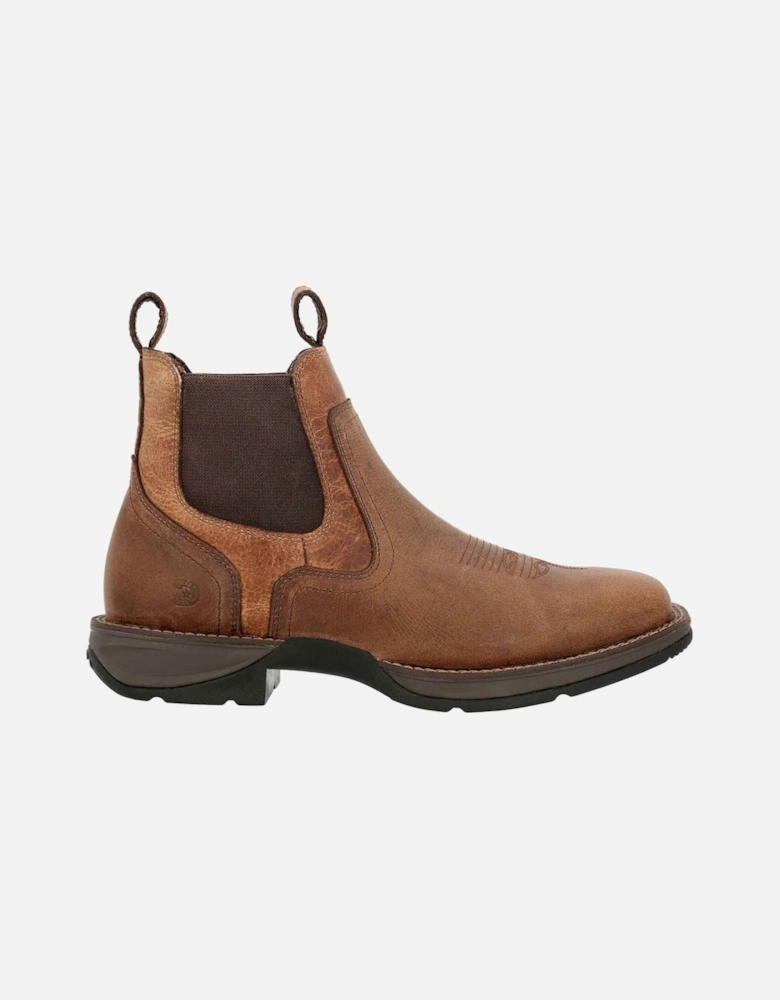 Red Dirt Rebel Leather Men's Old Town Brown/Tan Ankle Boots