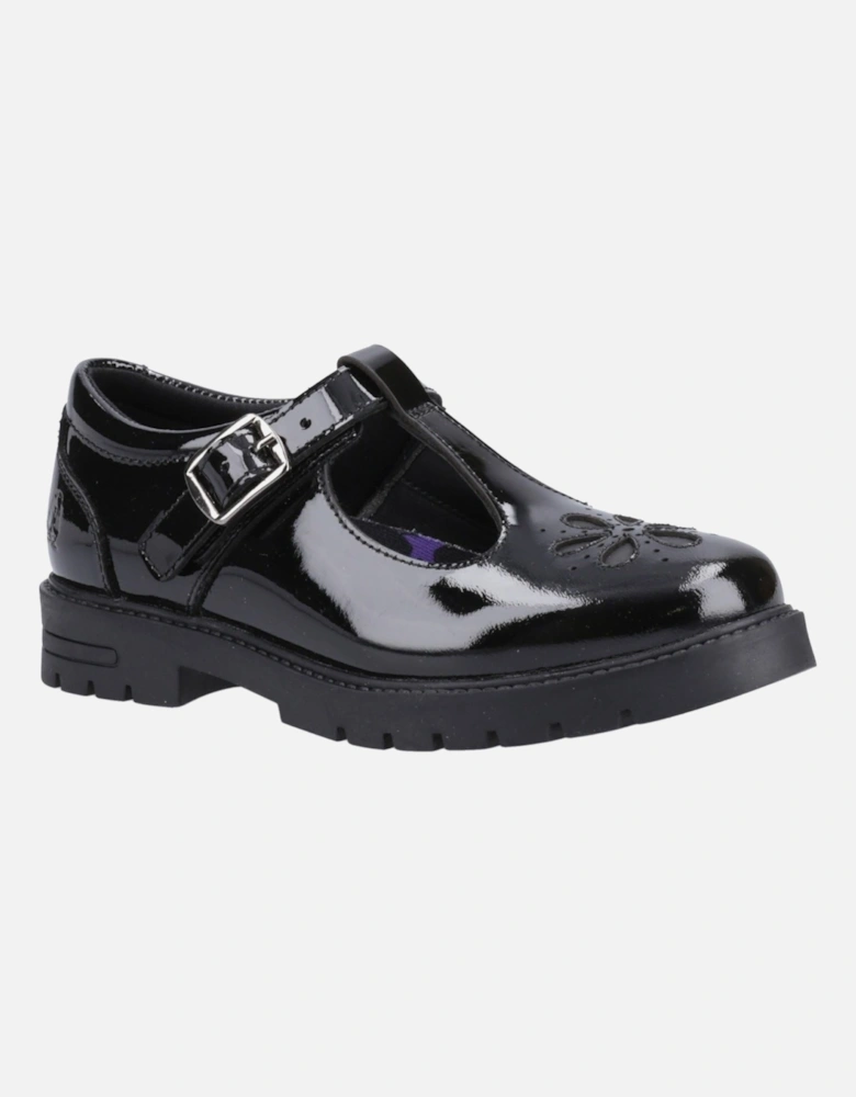 Fiona Patent Senior Leather Girls's Black Shoes