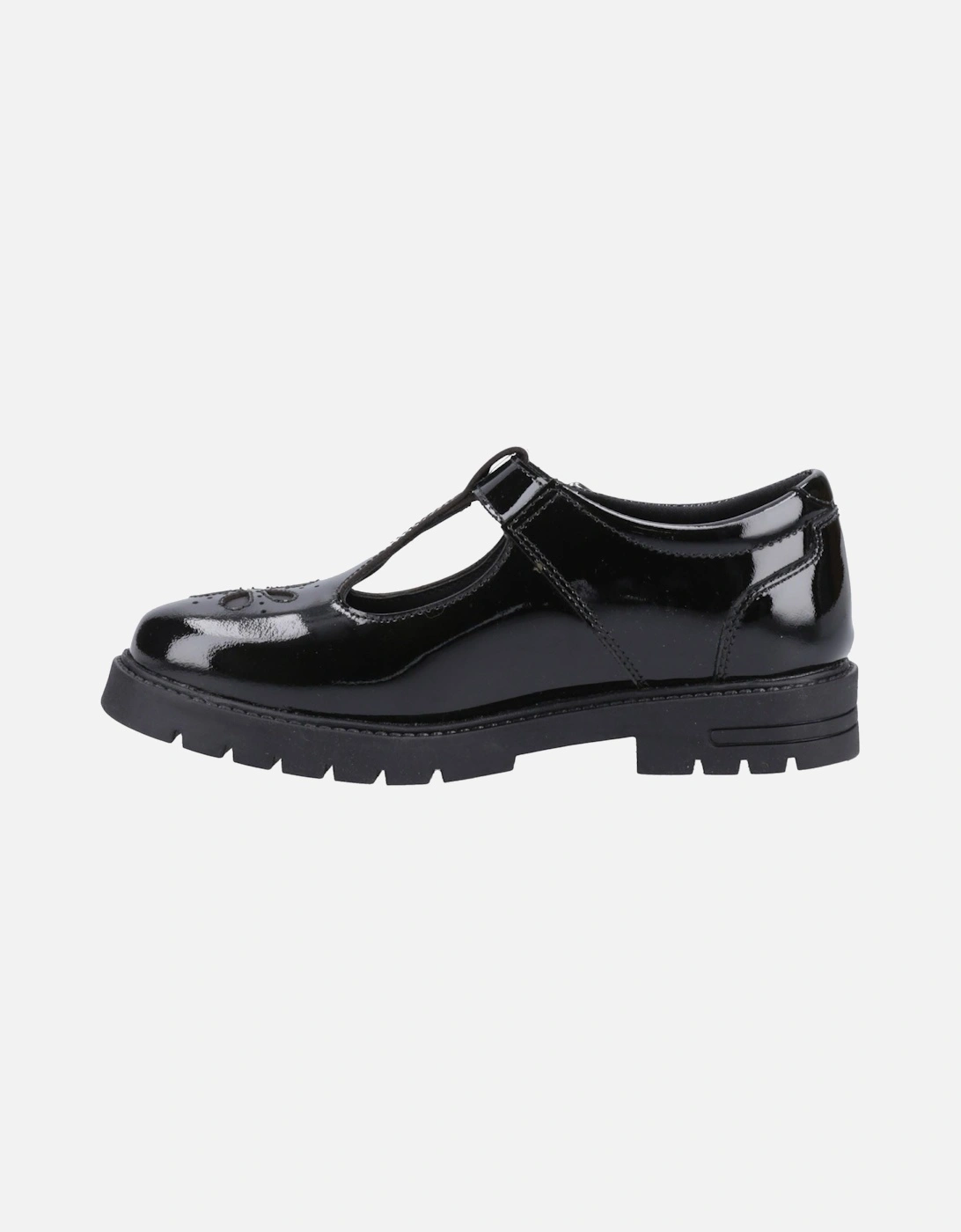 Fiona Patent Senior Leather Girls's Black Shoes
