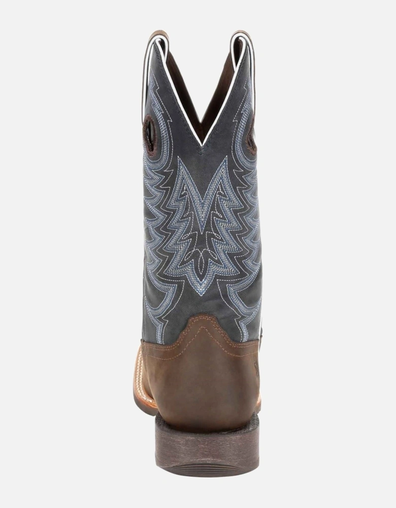 Rebel Pro Leather Men's Belgian Brown/Denim Blue Boots