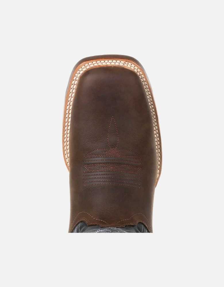 Rebel Pro Leather Men's Belgian Brown/Denim Blue Boots