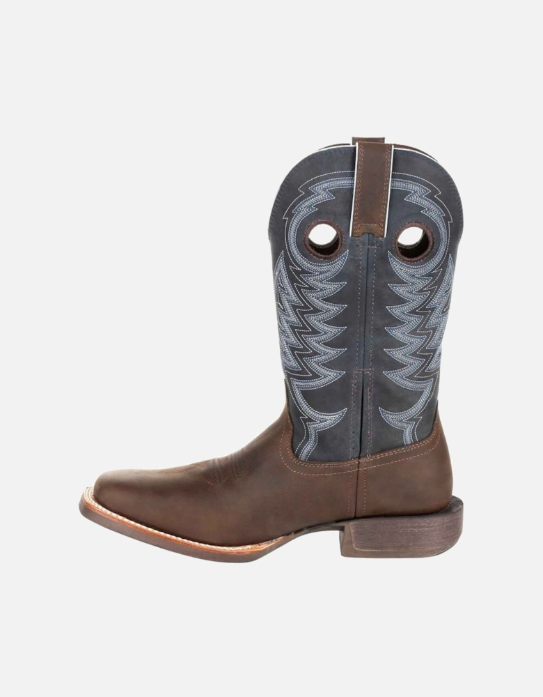 Rebel Pro Leather Men's Belgian Brown/Denim Blue Boots